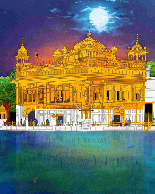 Darbar Sahib - The Vibrant Sky