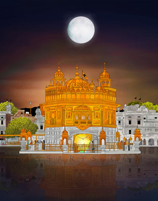 Darbar Sahib - Night View